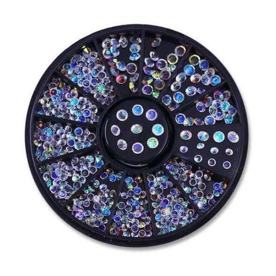 108 Strass En Forme De Cœur 10mm - Bleu Clair - Autocollants Pour Bijoux, DIY, Décoration