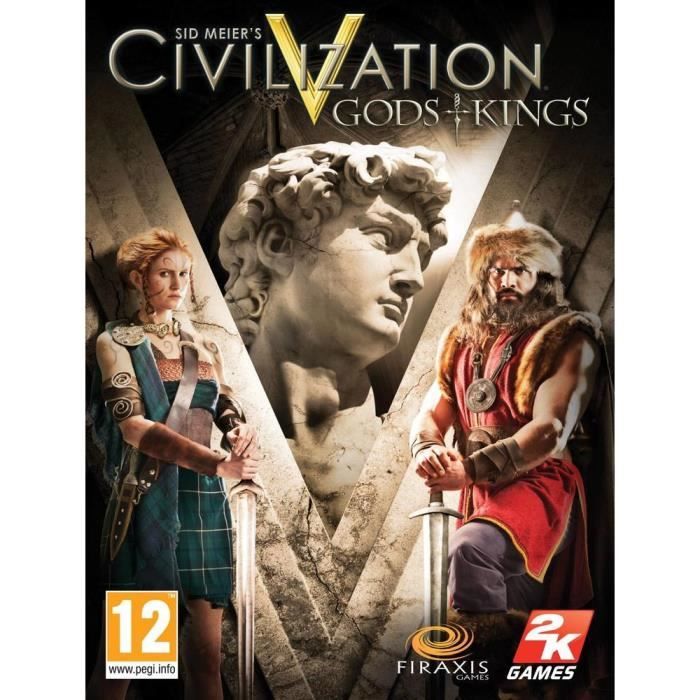 Jeu PC - Civilization - Sid Meier's Civilization V: Gods & Kings - Stratégie - Version en boîte