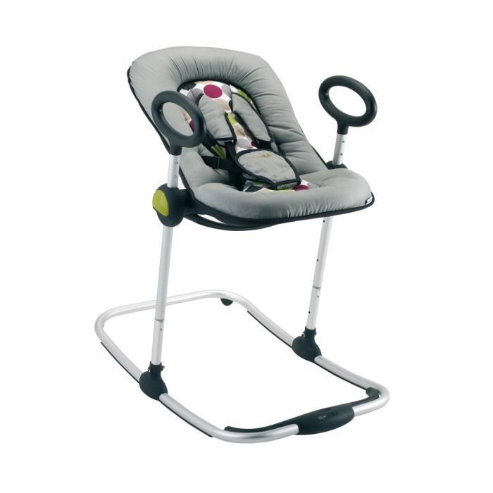BEABA Transat Réglable Up and Down Collection I - Noir / Gris