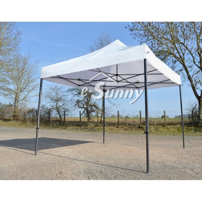 Barnum Pliant 3x3m Blanc - Tente Pliante semi Pro
