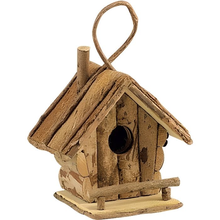Nichoir maison en bois pour oiseaux