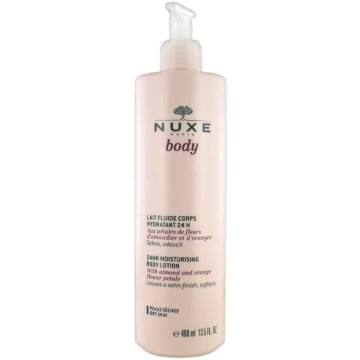 Nuxe Lait fluide corps hydratant aux pétales de fleurs d'amandier et d'oranger