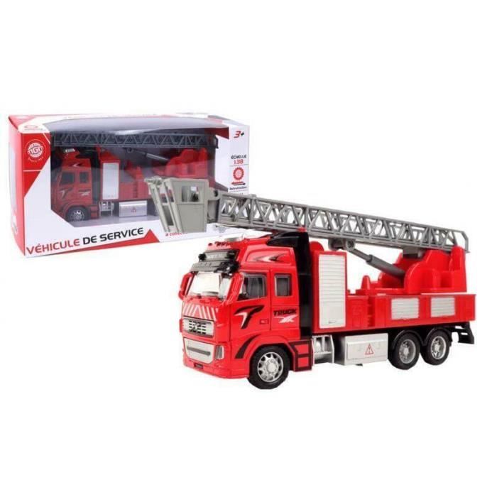 Voiture - Camion de Pompier - Rétro Friction