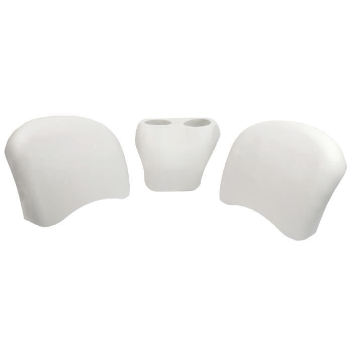 Set confort 2oreillers+double repose verre jacuzzi