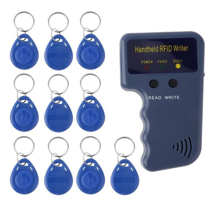 1 ensemble de lecteurs RFID de haute qualité graveur portable de copieur pour le bureau d'écriture de BADGE RFID - CARTE RFID