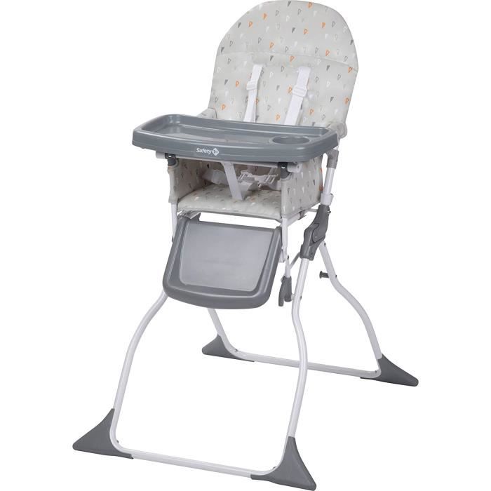 Chaises hautes, sièges et accessoires Safety 1st Chaise Haute pour bébé Keeny Compacte et Pliable, Nettoyage Facile Warm 412984