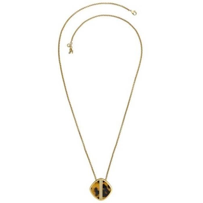 Collier femme ADORE NATURALE 5448724. Doré. Plaqué Or. Mousqueton.