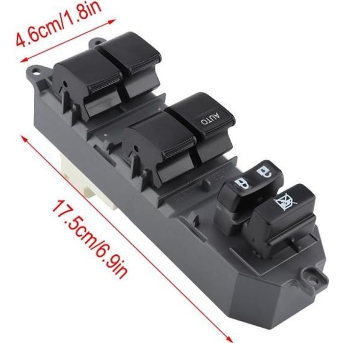 Atyhao Interrupteur de lève-vitre électrique Bouton de commutation de commande de fenêtre principale d'alimentation pour Toyota