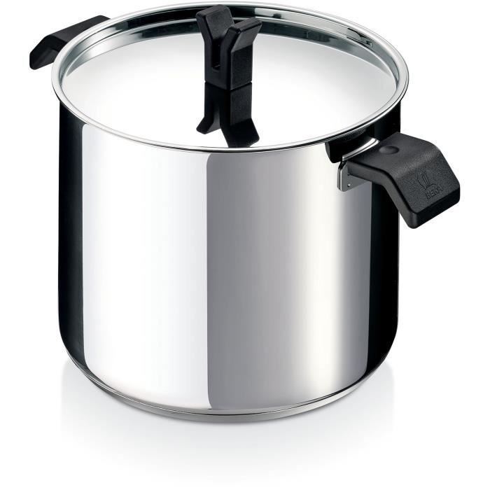 BEKA - 13683244 - TRAITEUR + CV 24 CM CHRONO EN ACIER INOXYDABLE - MANCHE BAKELITE - COUVERCLE INOX -TOUS FEUX + INDUCTION
