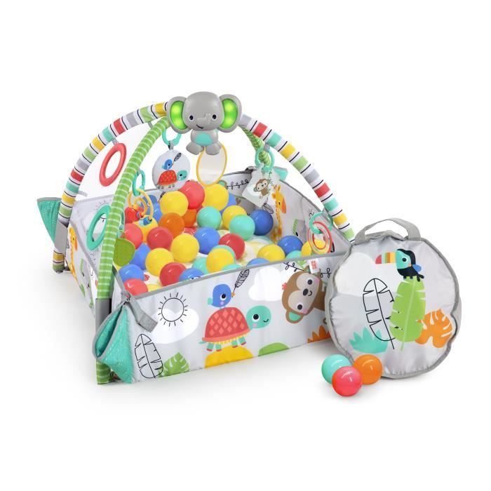 BRIGHT STARTS Tapis d'éveil 5 en 1 - your way ball play™ activity gym & ball pit – Totally tropical