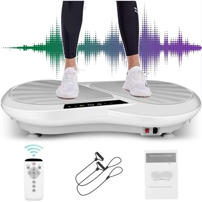 Plateforme Vibrante et Oscillante -Ultra Silencieux -Écran LCD -99 niveaux -Grand Taille -Télécommande -Fitness& Perte de poids