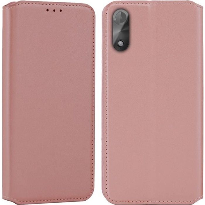 Etui Coque pour Wiko Y51,Portefeuille Cuir PU pour (Wiko Y51 (5.45pouces), Rose)