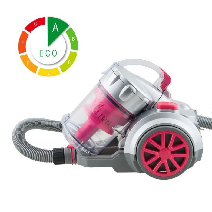 H.KOENIG HUGO TC34 Aspirateur traîneau sans sac - 900W - 83 dB - A - Rouge