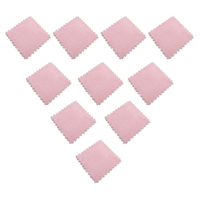 TAPIS DE SOL - TAPIS DE GYM - TAPIS DE YOGA Tapis de sol Soft Puzzle, 10 pièces - Rose