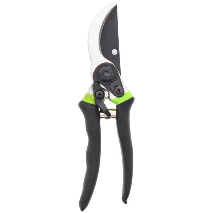 KINZO Secateur de Jardinage - Haute qualite - 20,5 cm - Acier Avec poignée antidérapante coupe maximale : 16 mm