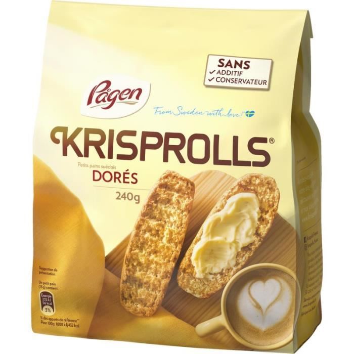 KRISPROLLS - Pain Dorés 240G - Lot De 4