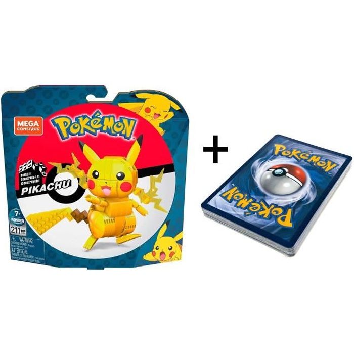 Pack Pokémon Pikachu à construire + 25 cartes aléatoires