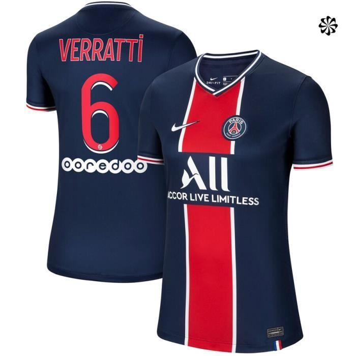 Nouveau Maillot de Foot PSGS Verratti 2020 2021 Pas Cher pour Homme