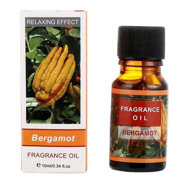Huile essentielle Bergamote d'aromathérapie pour humidificateur 10ml Soluble dans l'eau Détendu Air frais