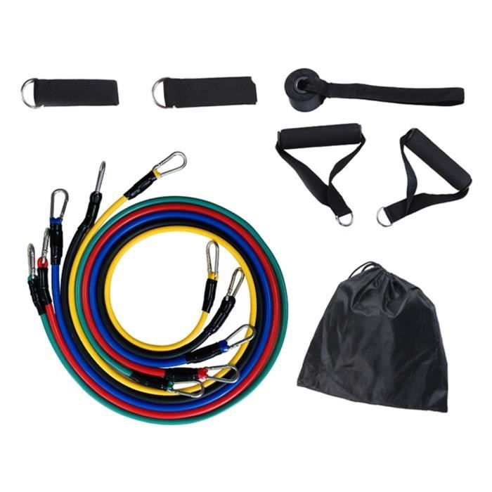 ELASTIQUE DE RESISTANCE - HARNAIS DE RESISTANCE - EXTENSEUR - ELASTIBAND - SANGLE DE MUSCULATION Bande de résistance 5 pièces