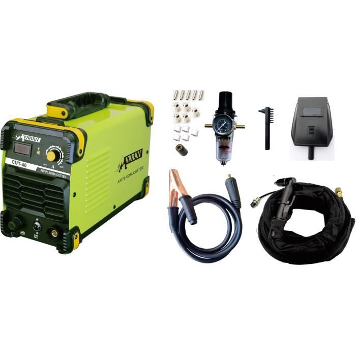 Varan Motors - CUT40 Découpeur Plasma 40A portatif CUT-40 Inverter IGBT + manomètre et écran digital