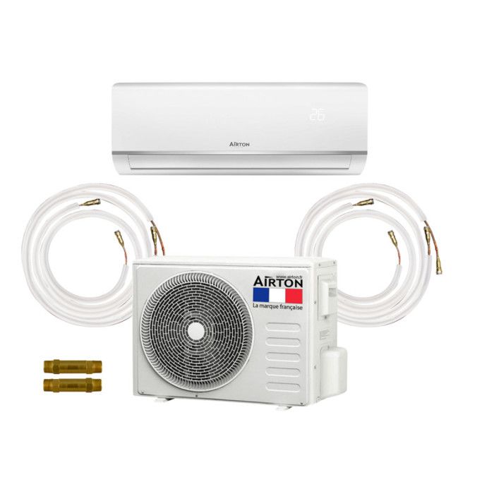 Pack Airton prêt à poser: Climatiseur Mono-split réversible 2500W