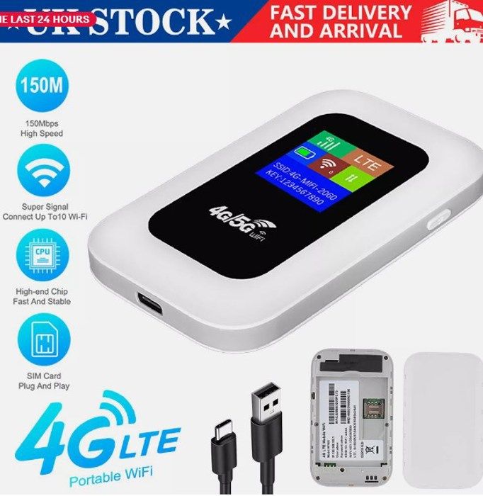 Routeur sans fil haut débit mobile WiFi débloqué Hotspot MiFi portable 4G LTE TOP