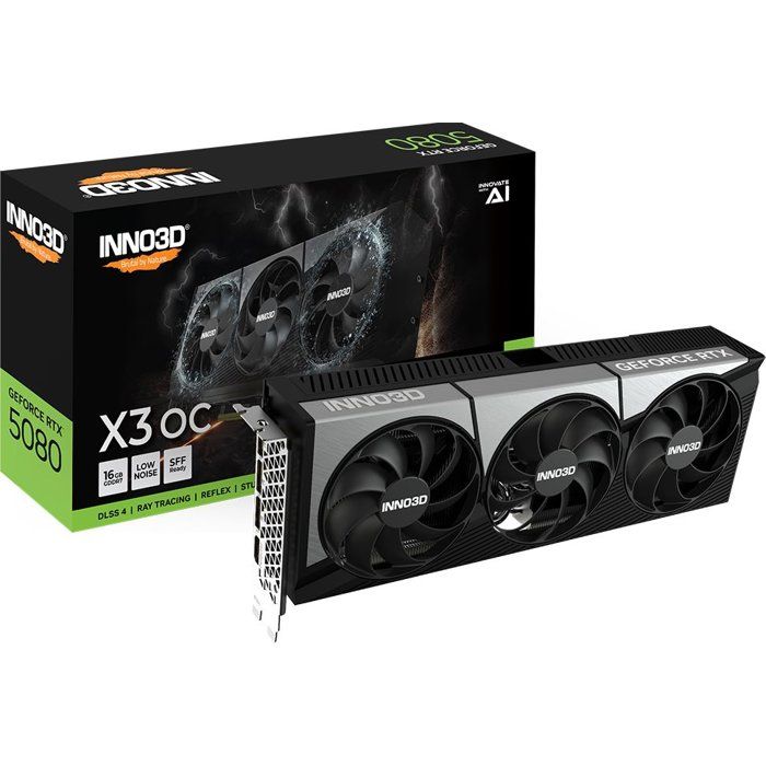 INNO3D – Carte graphique – NVIDIA RTX 5080 X3 OC – N50803-16D7X-17603930 – 16Go