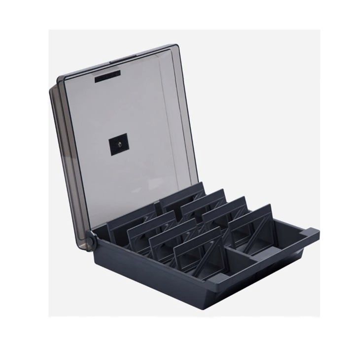 Boîte De Rangement Pour Cartes Classées PSA – Similicuir Avec Aimants – Contient 12 Cartes – Format 9,4x9,4x14 Cm