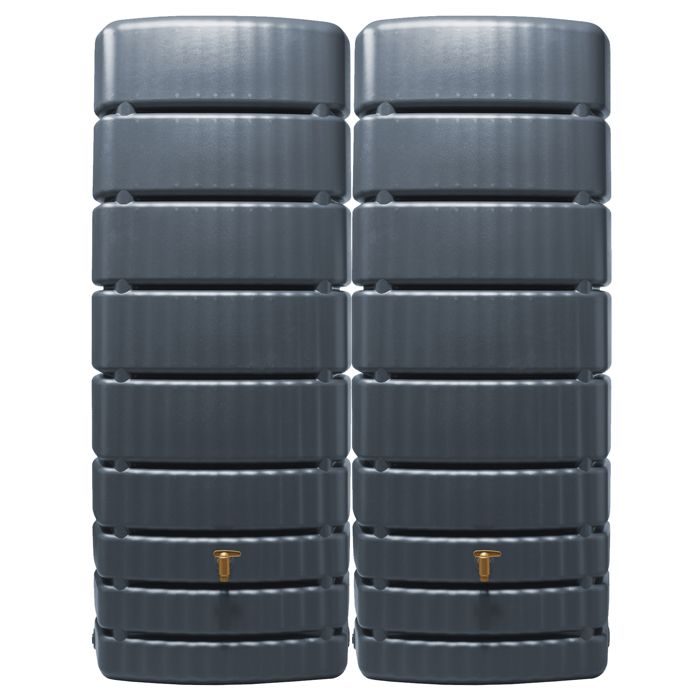 4rain Réservoir Mural Ensemble SLIM 1000 L gris graphite 2