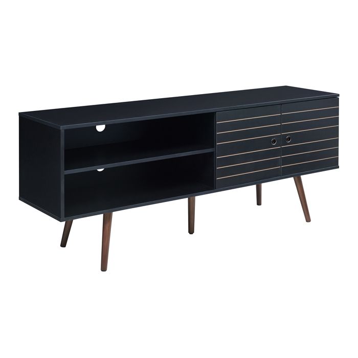 Meuble TV Vare 160 x 40 x 66 cm noir