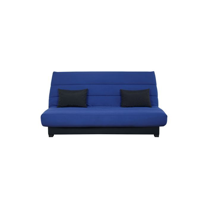 RELAXIMA - Banquette convertible Clic clac OLIVIA couchage 130 x 190 rangement intégré pearl marine