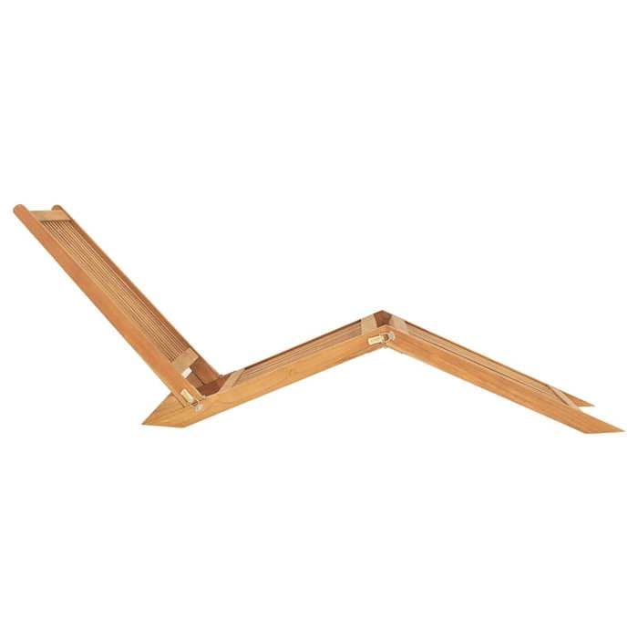 Chaise longue/Fauteuil long - CLARENCE® - Bain de Soleil simple - 1 PLACE - bois de teck solide 40509