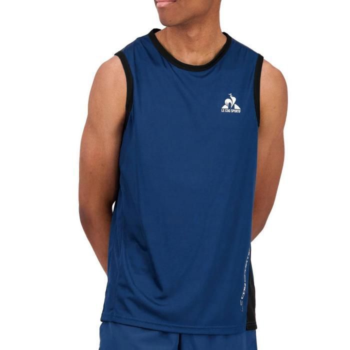 Débardeur de Sport Bleu Homme Le Coq Sportif Ess Débardeur de Sport Bleu Homme Le Coq Sportif Ess