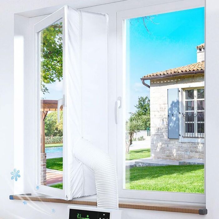 Kit calfeutrage climatiseur - PZCC - Joint fenêtre 300 cm - Imperméable - Coupe-vent - Pour climatiseur mobile