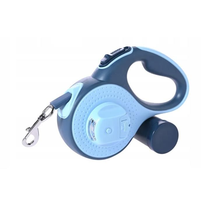 Laisse automatique - EXTRALINK - Pupilplanet - 5 m - Éclairage LED - Distributeur de sacs