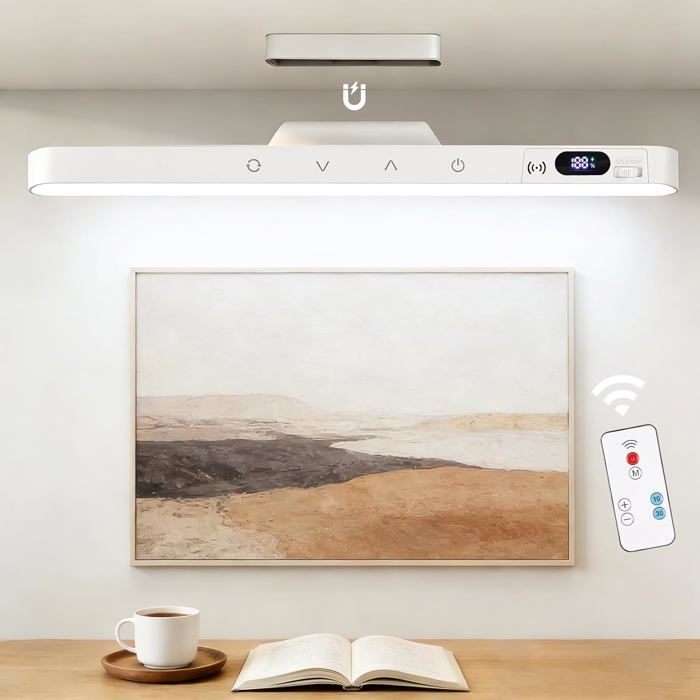 Lampe Led Rechargeable Sans Fil Led Cuisine Sous Meuble Avec Detecteur De Mouvement 1500Mah 3 Température Dimmable Lumières([BI62]