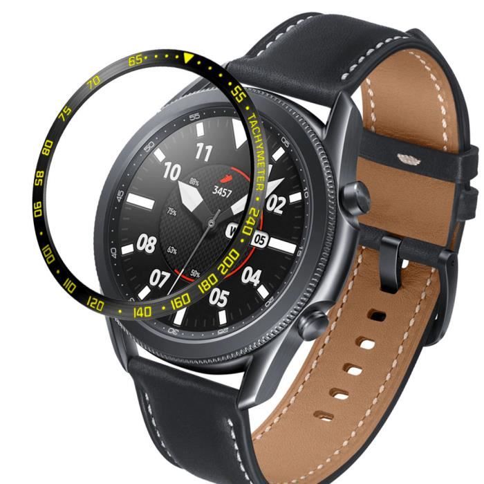 Gear S3 Blakc jaune vitesse 4 Bague lunette pour Samsung Galaxy watch boitier de protection en metal Anti Cdiscount Telephonie