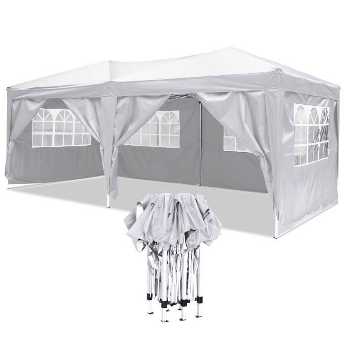 Tonnelle Pliant Impermeable De Jardin Tente De Reception 3 X 6m Tonnelle Barnum Chapiteau Pavillon Blanc Achat Vente Tonnelle Barnum Ancheer Tonnelle De Jardin Cdiscount