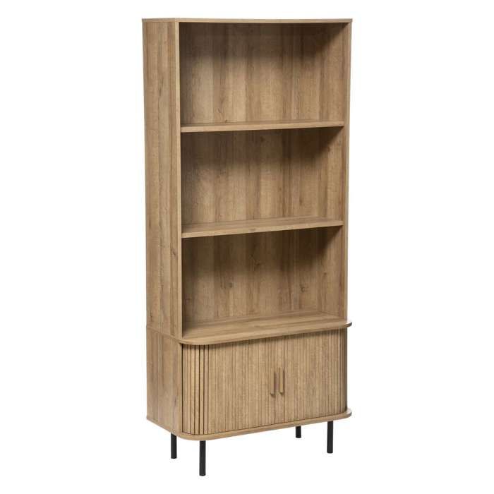 Bibliothèque Enfant En Rotin Atmosphera - 76 Cm De Haut - 2 Étages - Design Naturel
