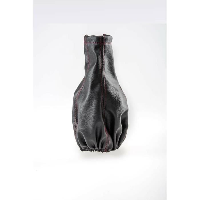 B & C Soufflet Levier De Vitesse Cuir Noir Couture Rouge Opel Corsa B C D Astra Vectra B & C Soufflet Levier De Vitesse Cuir Noir Couture Rouge Opel Corsa B C D Astra Vectra