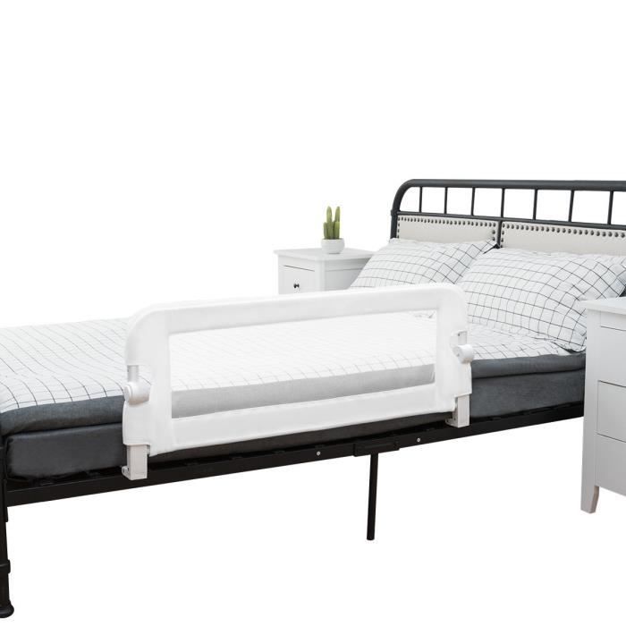 Costway Barrière De Lit Pliable De Sécurité Pour Bébé 105X40X42Cm En Tissu  Oxford Angle 0°-180°Avec Mousse Souple, Trous Pré-Percés - Cdiscount  Puériculture & Eveil Bébé