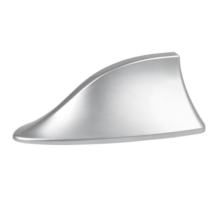 Lumiereholic Antenne de Voiture Antenne Auto Universelle 17cm Aluminium Aileron de Requin Argent Antenne Amplifiée