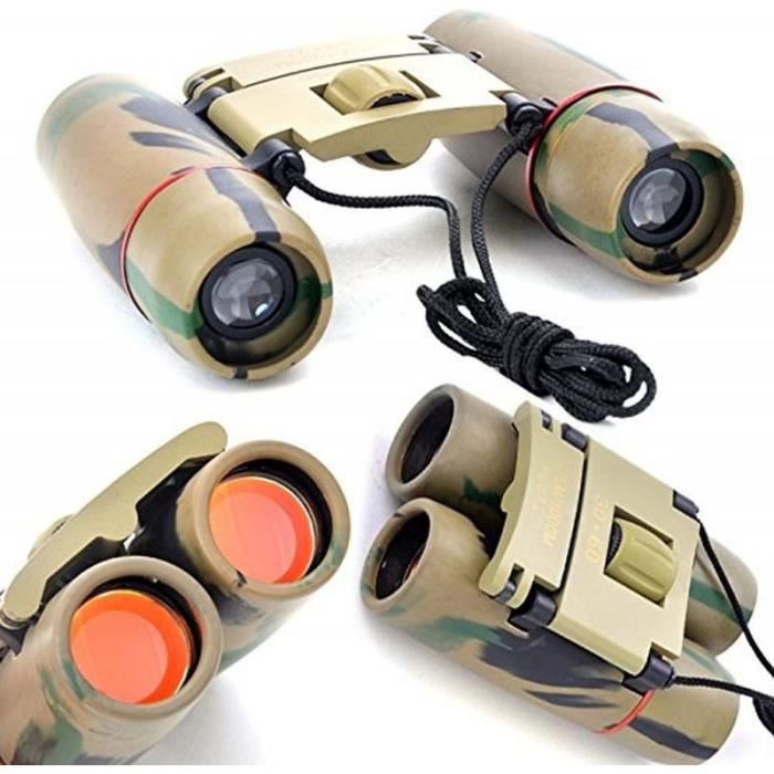 Jumelles Compactes 30x60 Avec Prisme BAK4 - Zoom Puissant, Champ 126 M/1000 M - Pour Randonnée, Observation, Voyage