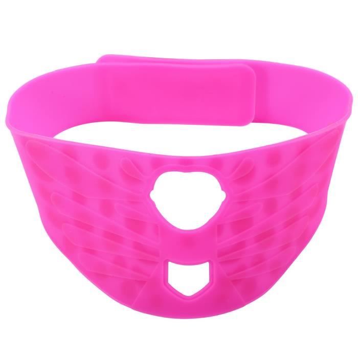 Visage de silicone soulevant le masque menton joue amincissant anti ceinture de bande de courroie de ride-HEN