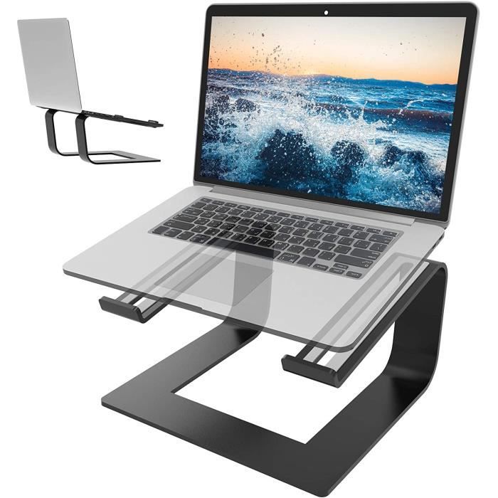 Support Ordinateur Portable Laptop Stand, Cheflaud Support PC Portable  Ventilé en Aluminium Réglable - Cdiscount Informatique