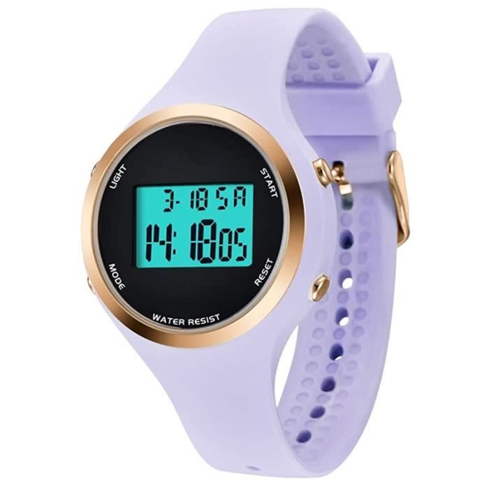 Watch Montre Digitale Enfant avec Chronomètre, Eclairage, Alarme, Date, Montres Sport pour Fille Garcon avec Bracelet en Silicone - Cdiscount  Puériculture & Eveil bébé