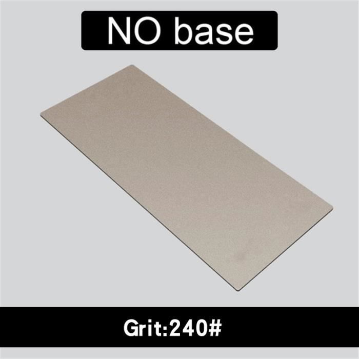 Lot de 5 pierres à aiguiser diamant avec plaque extra fine/grossière et base antidérapante, grain 400/600/800/1000/1200