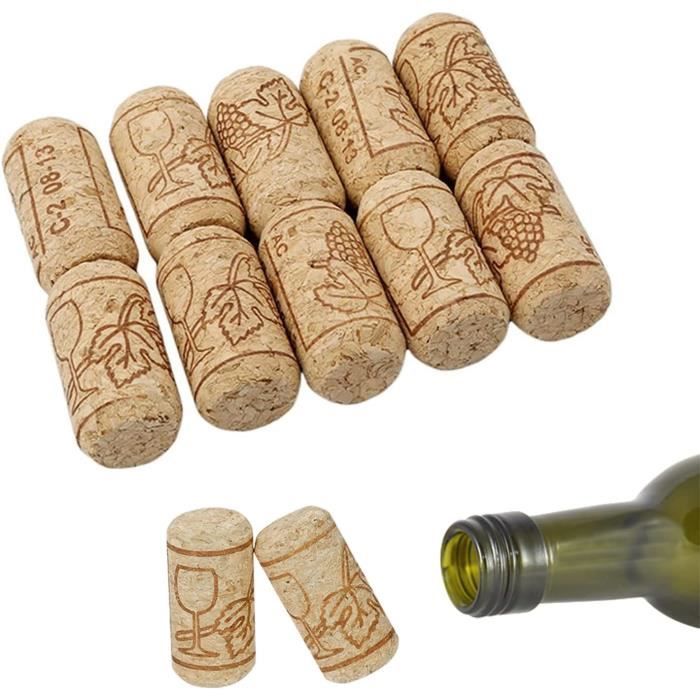 VGEBY Liège conique Bouchon de bouteille de vin en bois de liège