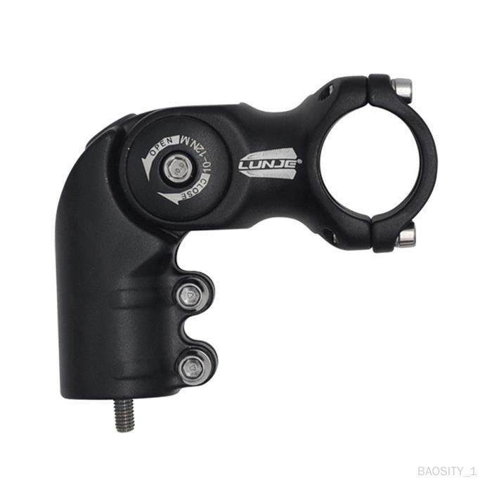 Potence de vélo réglable en aluminium pour VTT - Noir